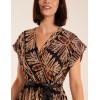 Tiered Crossover Printed Dress Tiered Crossover Printed Dress