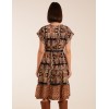Tiered Crossover Printed Dress Tiered Crossover Printed Dress